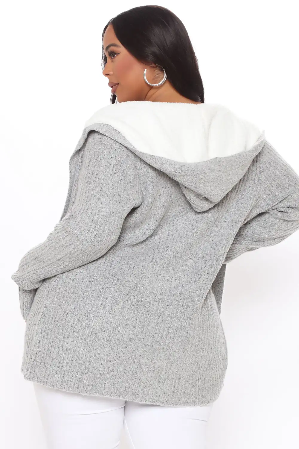 Far Gone Hooded Cardigan - Grey