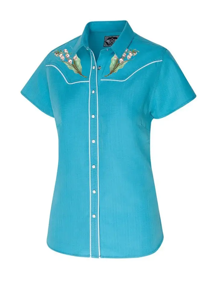 Women's Western Skullflower Elements Shirt