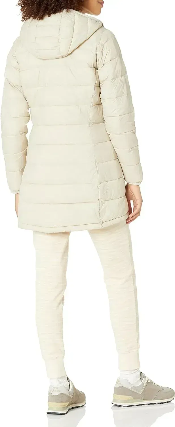 Women's Lightweight Water-Resistant Hooded Puffer Coat (Available in Plus Size)