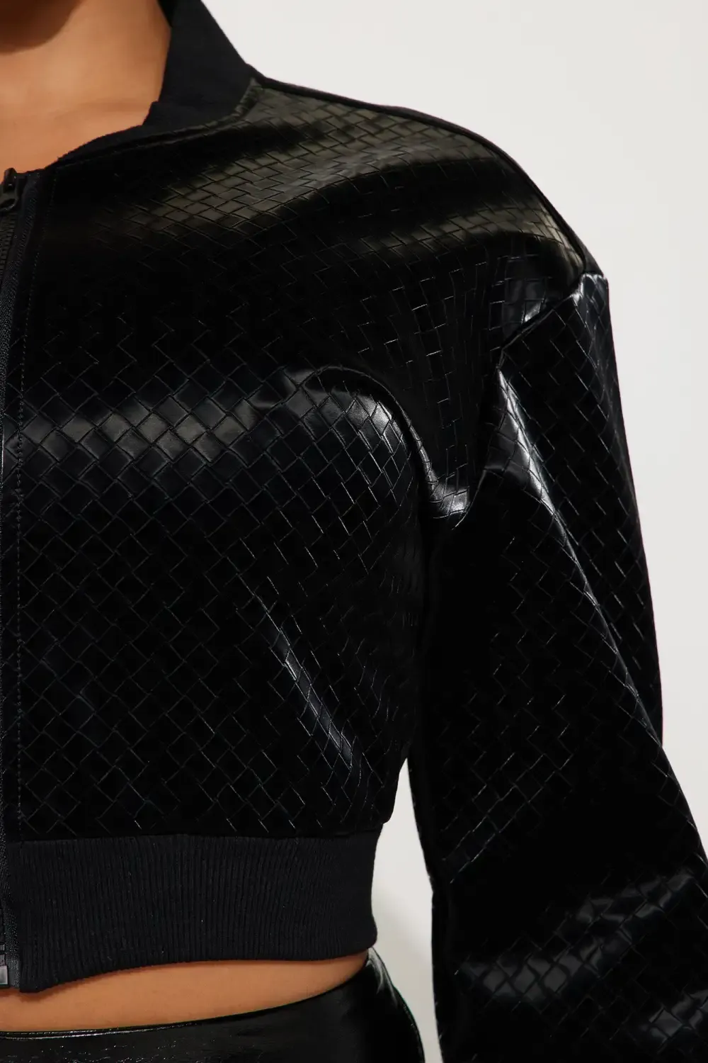 Got High Standards Cropped Jacket - Black