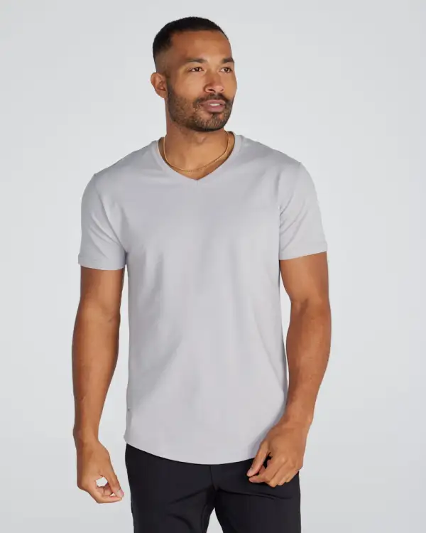 Drop-Cut V-Neck: Lux