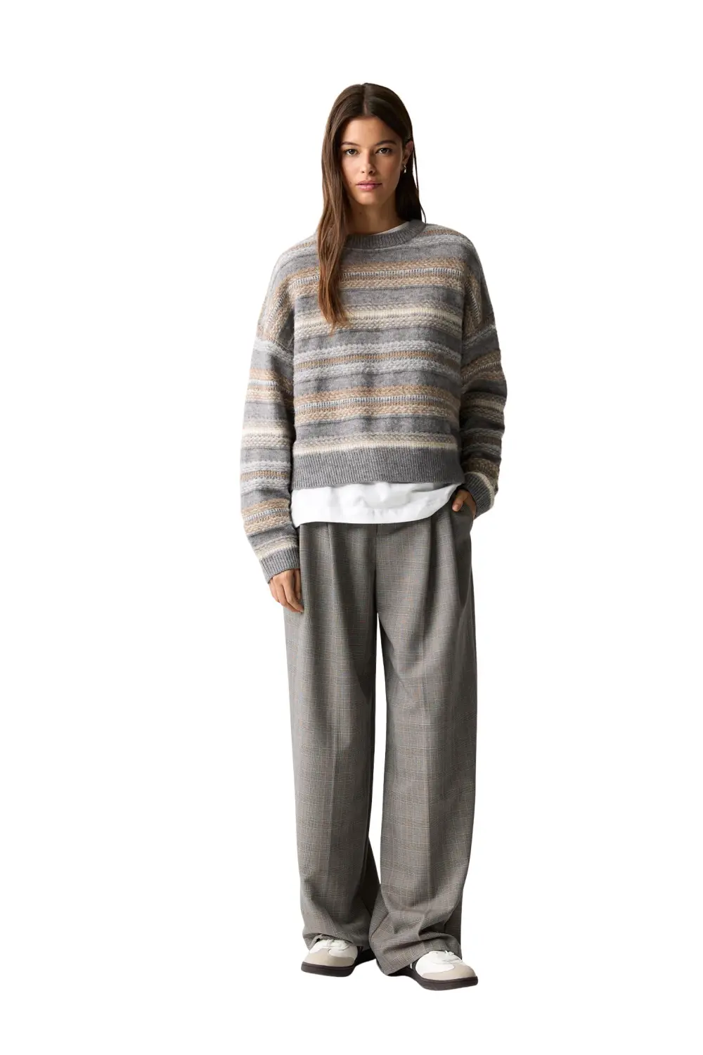 Jersey jacquard rayas