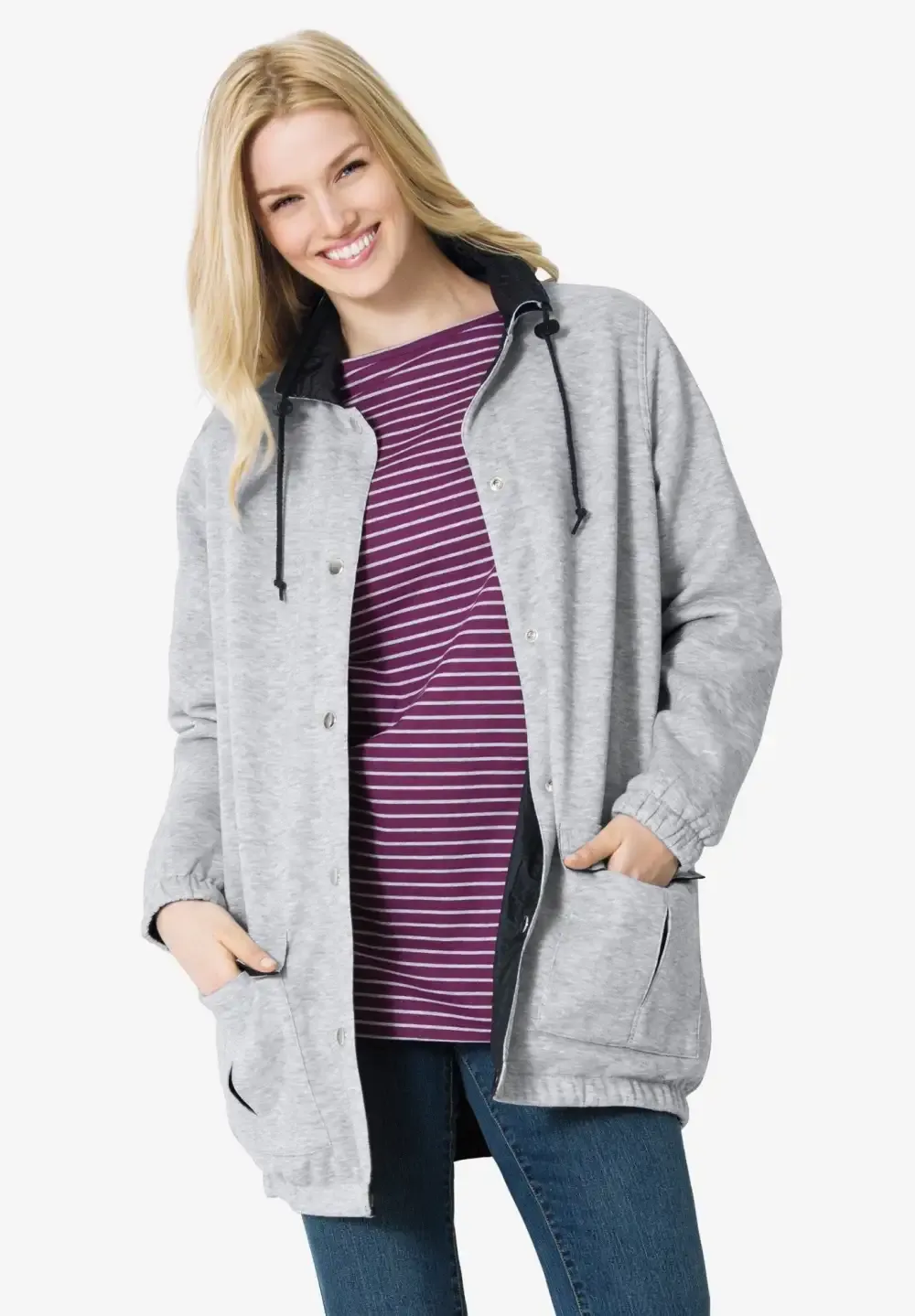 Fleece Nylon Reversible Jacket
