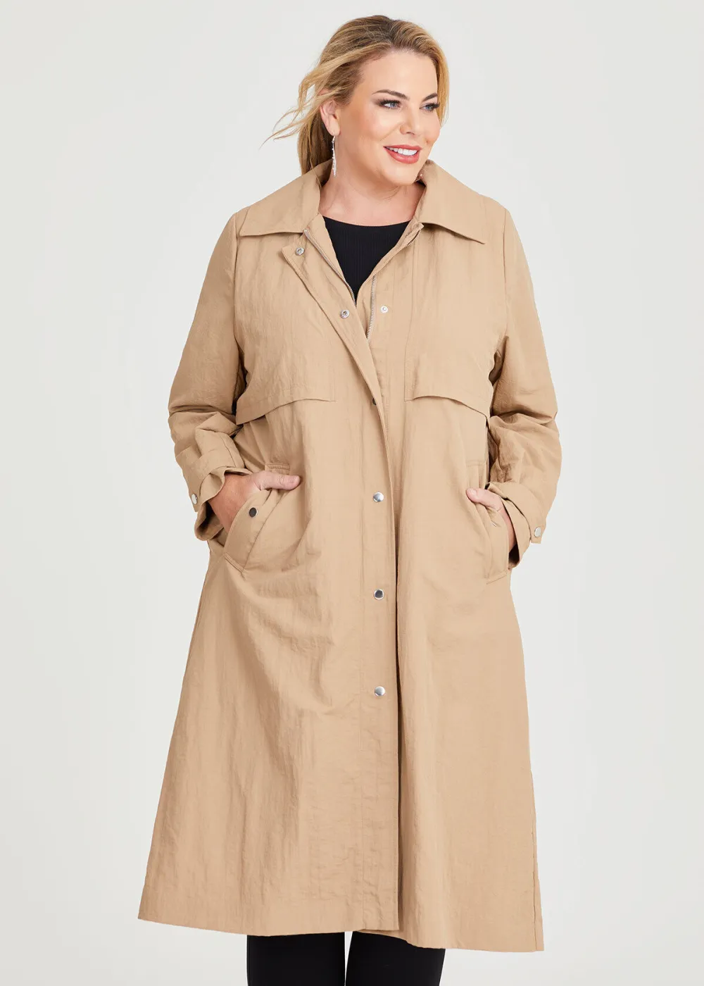Weekend Zip Trench Coat