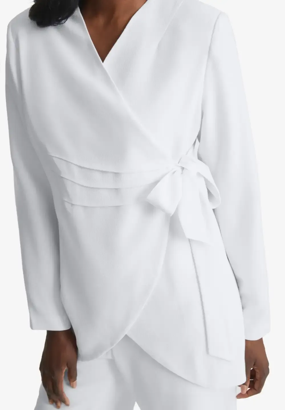 2-Piece Faux Wrap Pantsuit