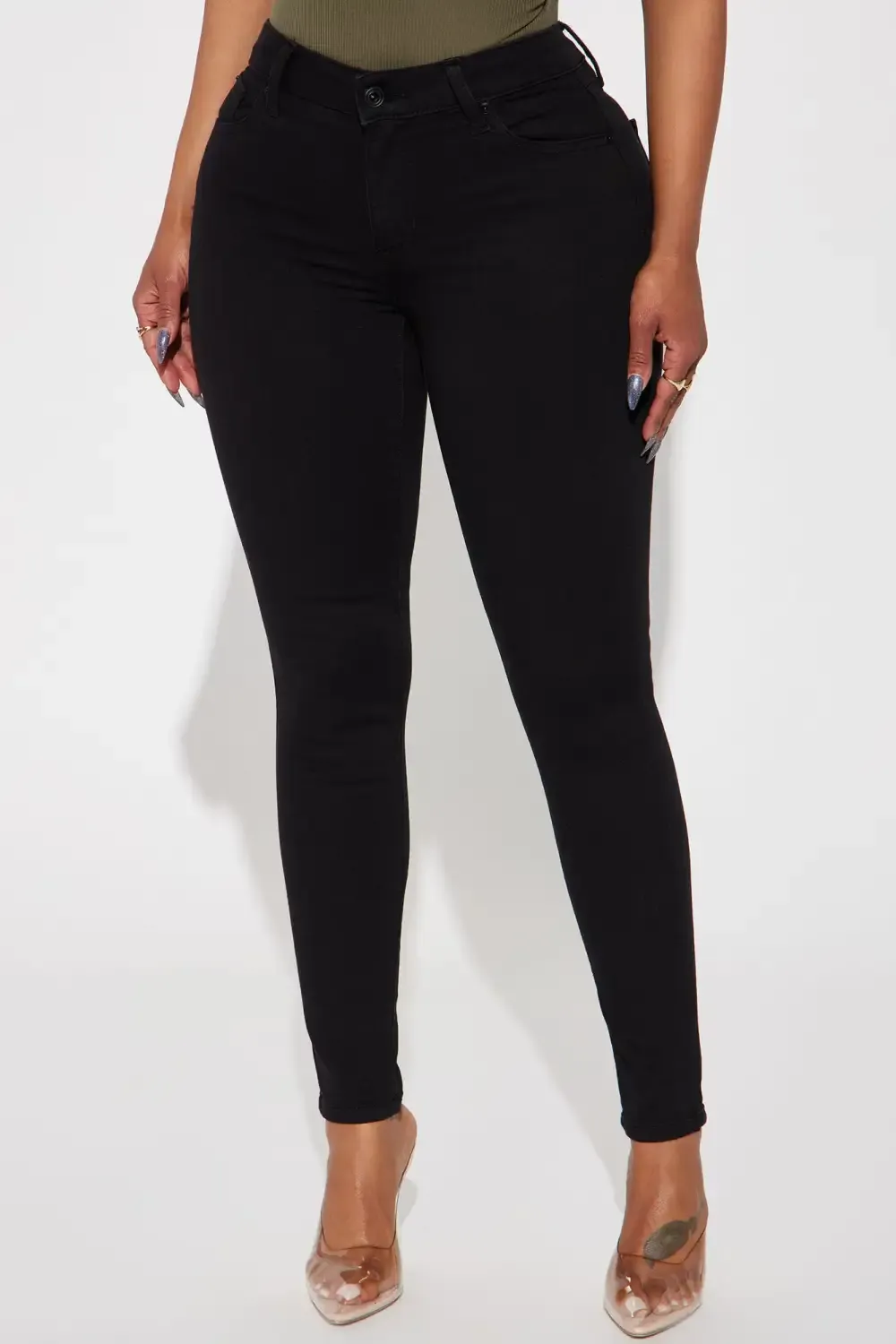 Nothing Better Than Me Skinny Jeans - Black
