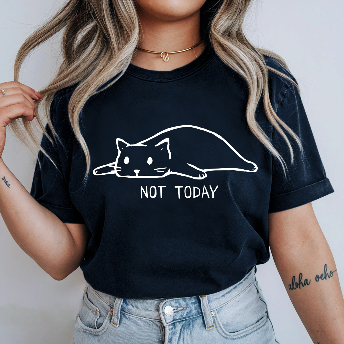 Cute Cat Short Sleeve T-Shirt
