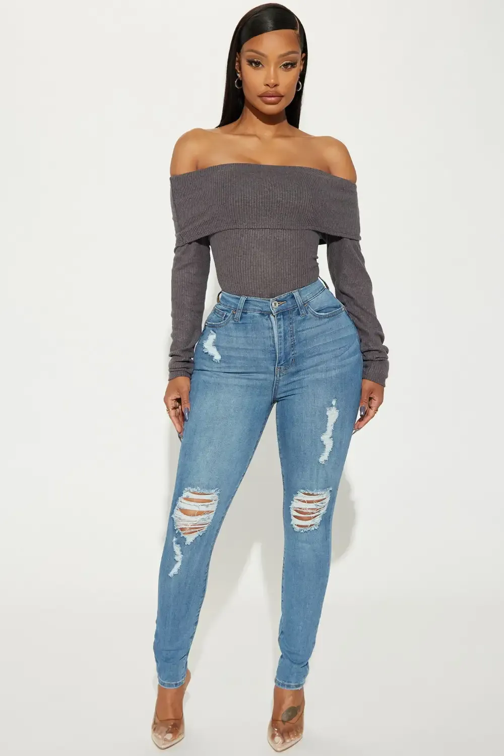 Move It High Stretch Curvy Skinny Jean - Light Wash