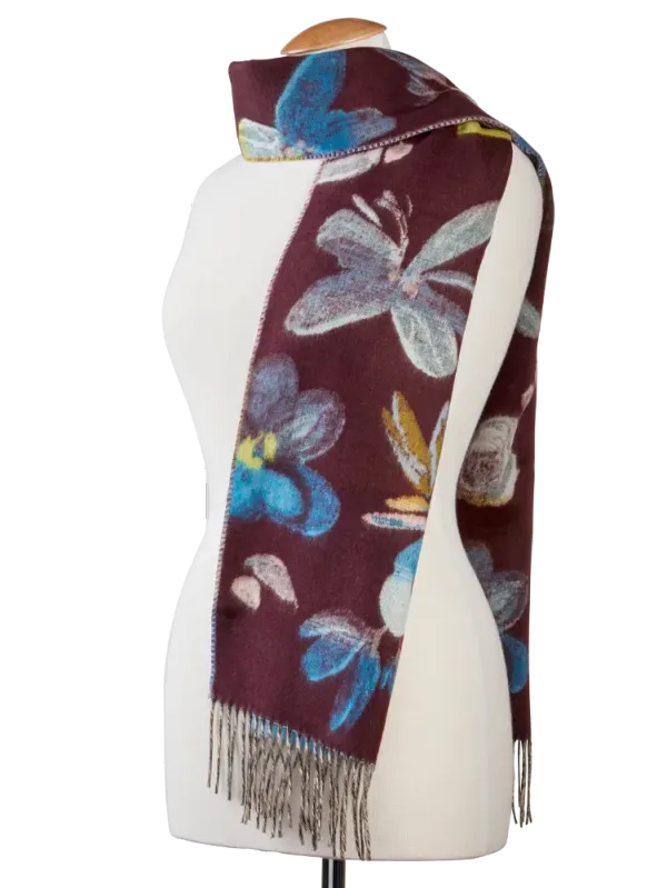 Women's Floral Print Long Scarf