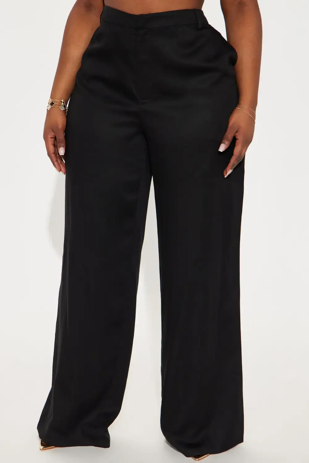 Next Level Wide Leg Trouser - Black