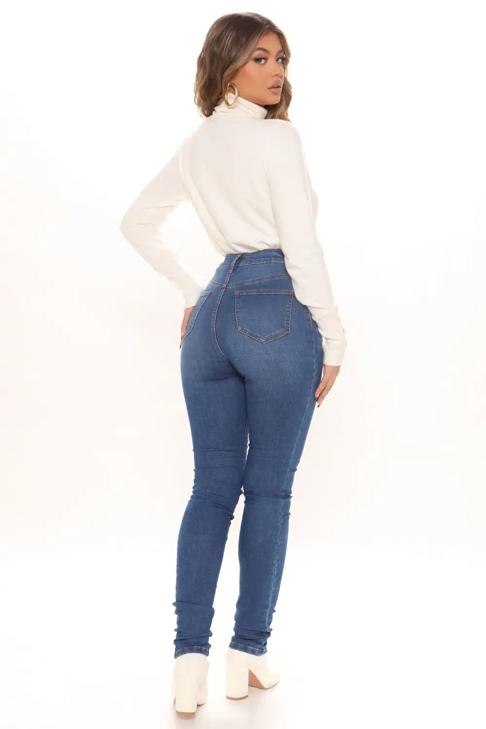 Tall Jessica Skinny Jeans - Medium Blue Wash