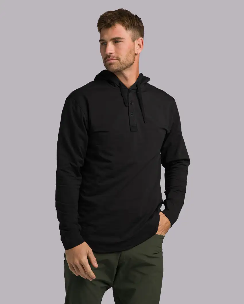 Drop-Cut: Lux Hooded Henley