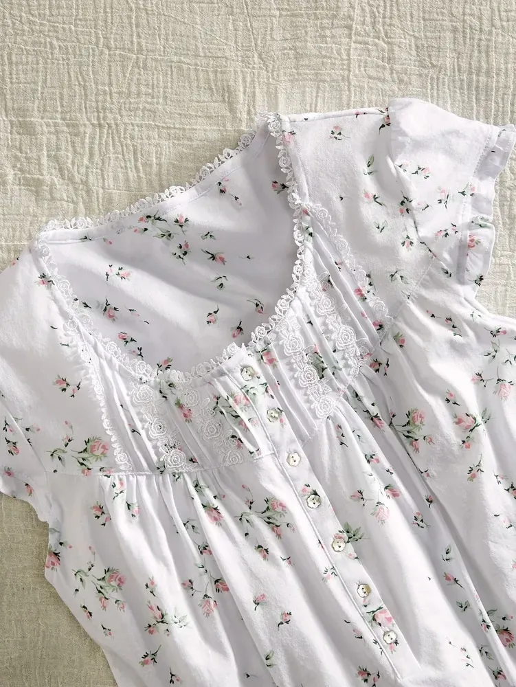 Eileen West Rosebud Cotton and Modal Nightgown