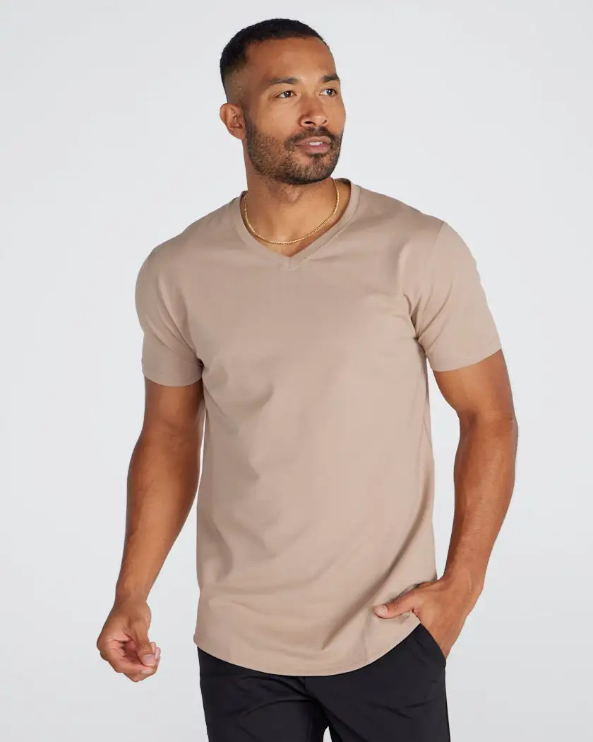 Drop-Cut V-Neck: Lux