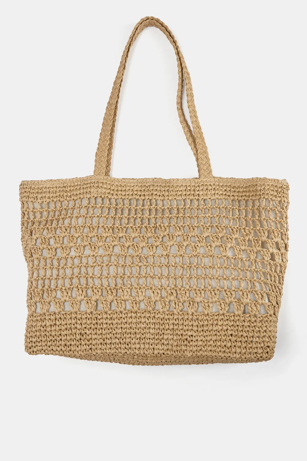 Bolso shopper estilo rafia