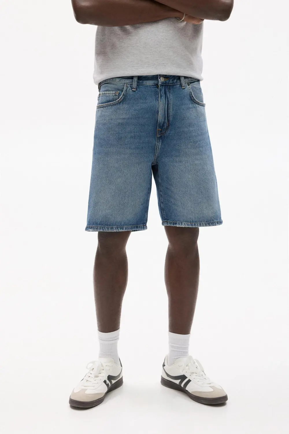 Standard denim Bermuda shorts