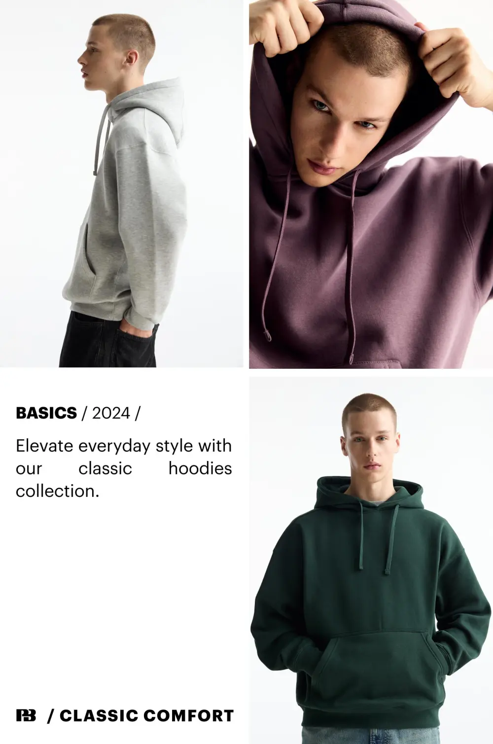 Sudadera básica capucha