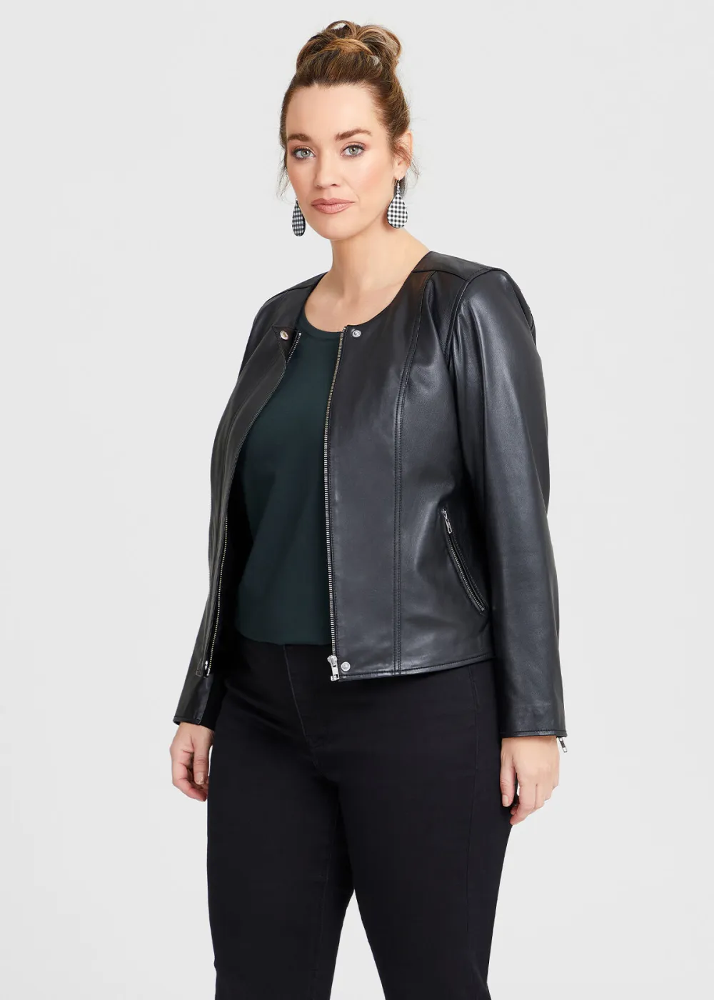 Leather Zip Jacket