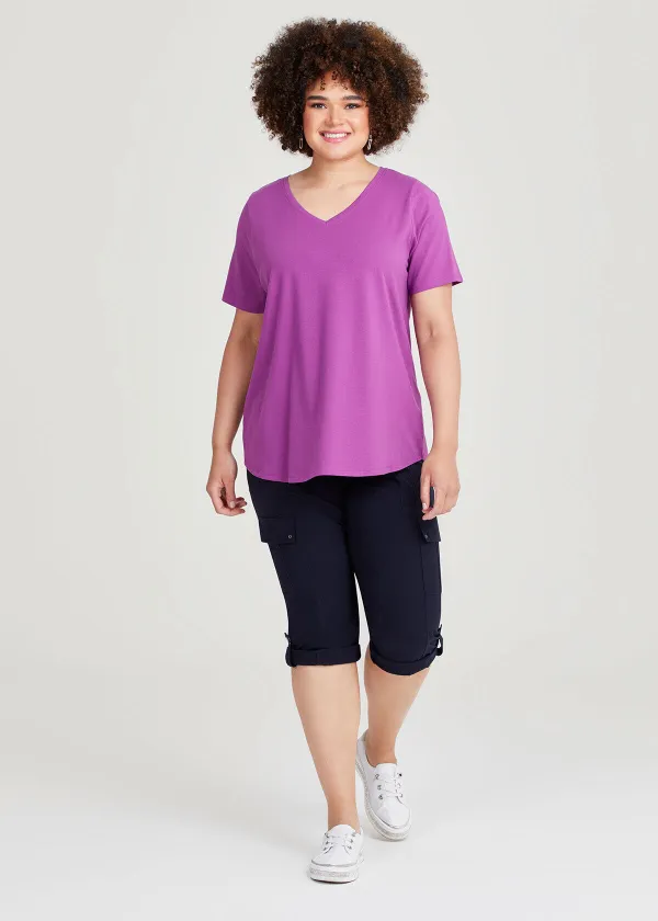 Australian Cotton V-neck T-Shirt