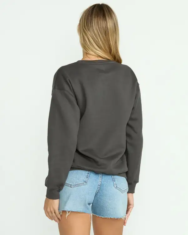 Wonderland Calls Crewneck Sweatshirt - Off Black