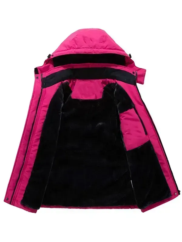 Women's waterproof winter warm ski jacket