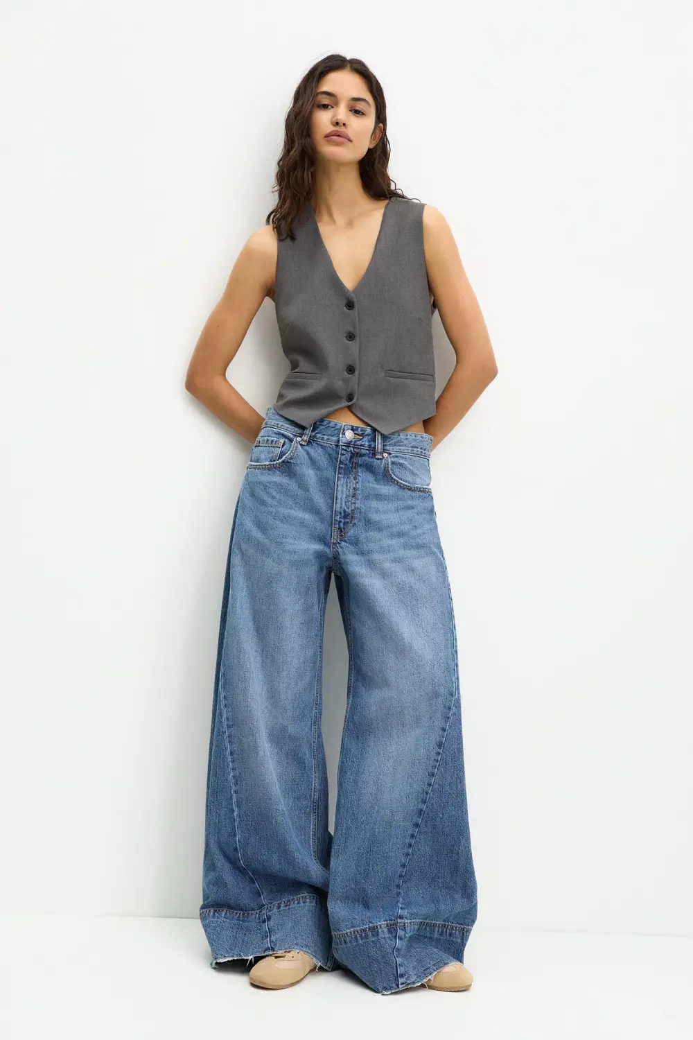 Button-up suit vest