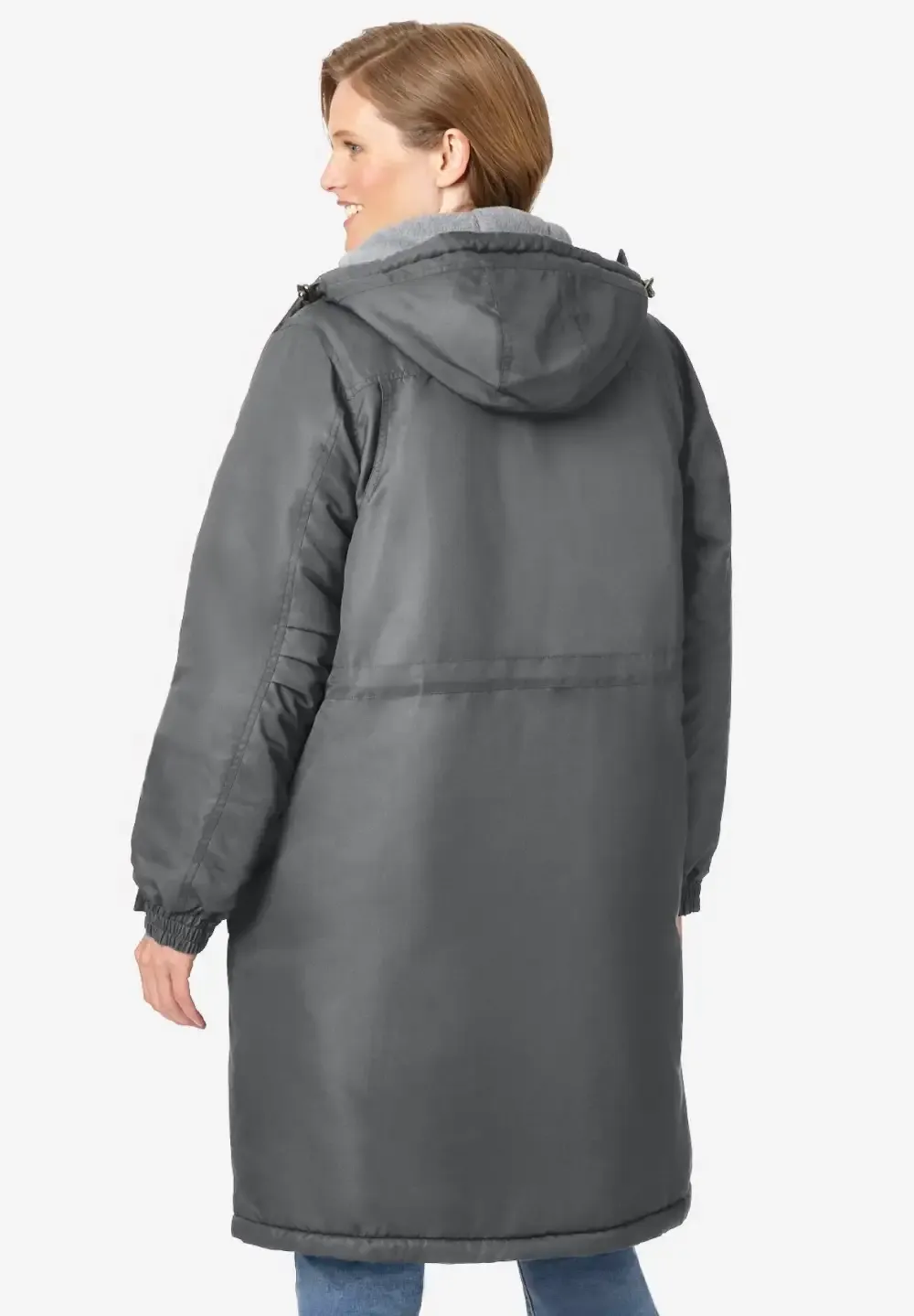 Mid-Length Microfiber Parka
