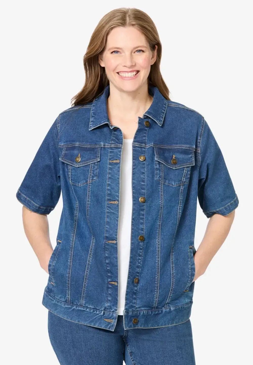 Short-Sleeve Denim Jacket