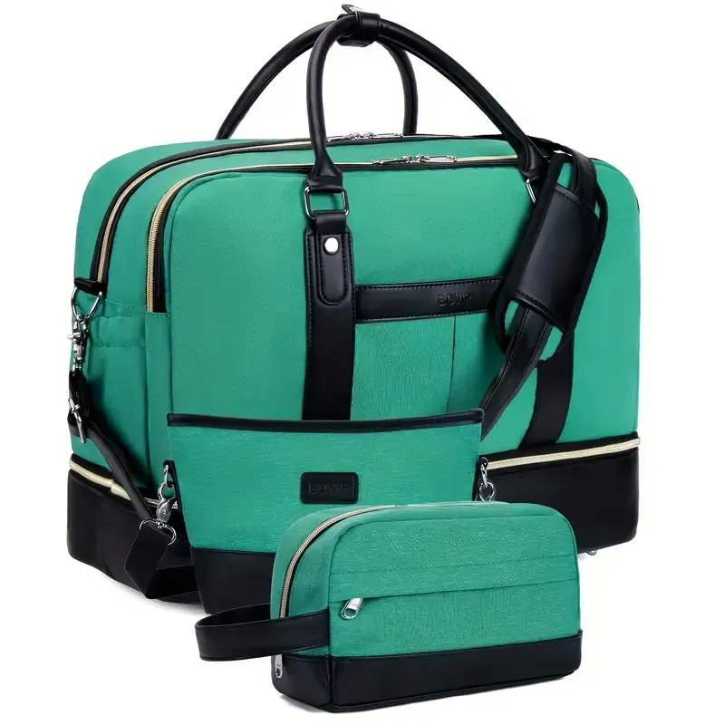 Large Capacity Travel Bag Set - Ultra-Lightweight, Smooth-Glide Zipper, Portable, Adjustable Detachable Strap - Unisex, Daily Commute, Weekend Getaway, Business Trip, Overnight Bag, Versatile Handbag