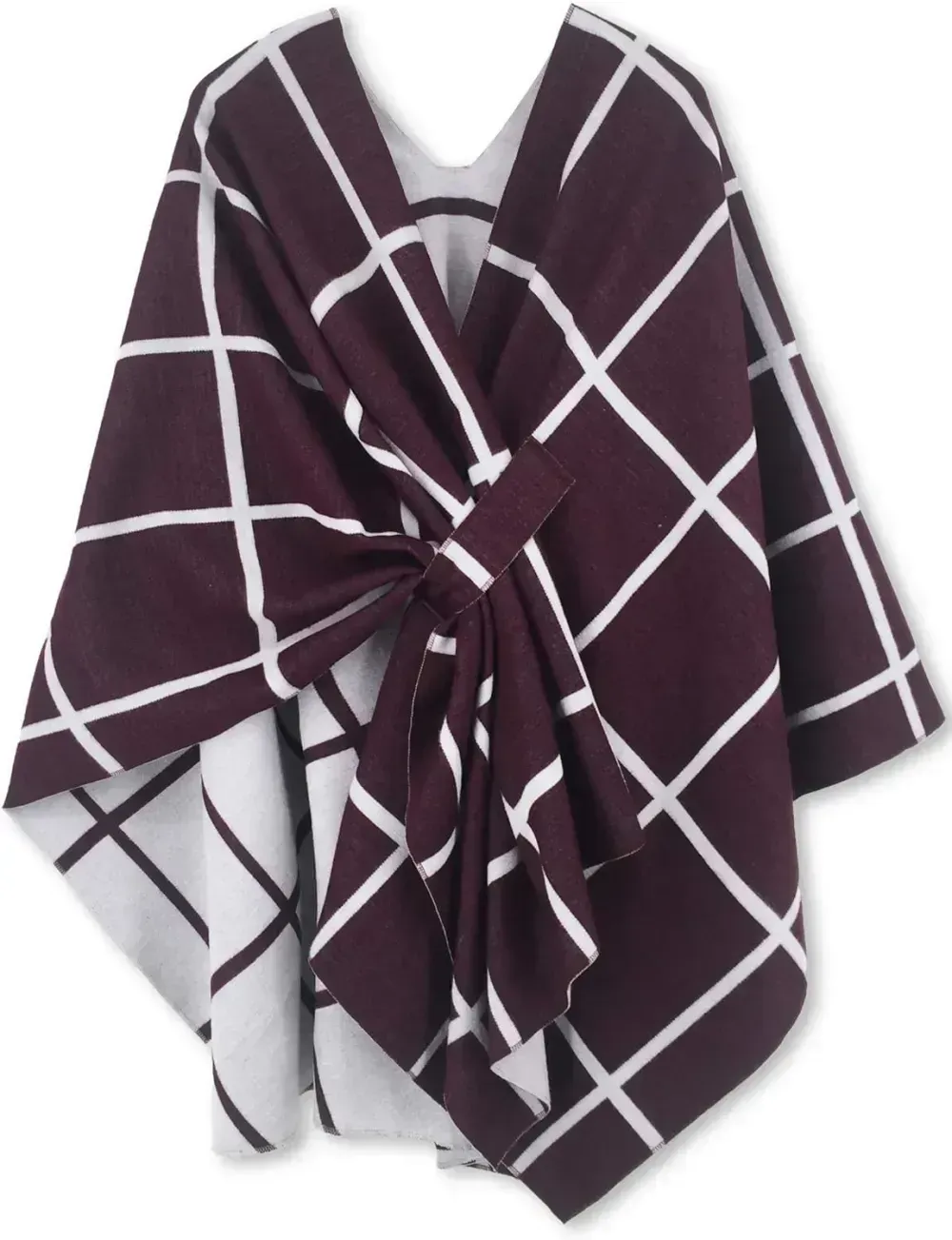 Women's Shawl Wrap Poncho Ruana Cape Open Front Cardigan Shawls for Fall Winter