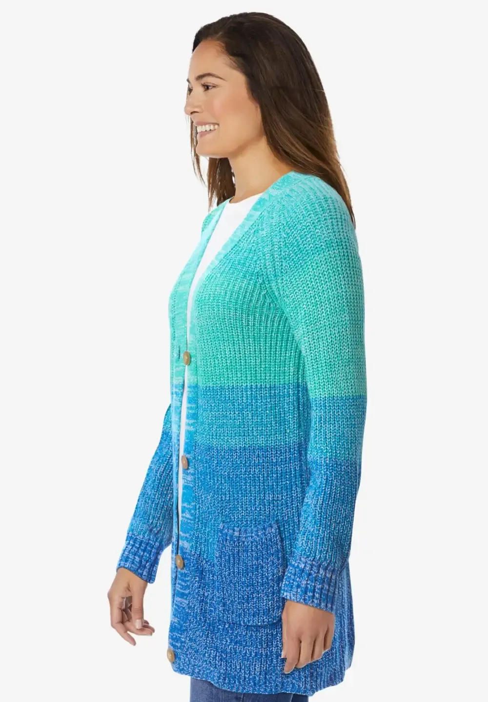 Ombre Shaker Cardigan