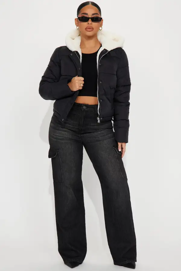 Cozied Up Jacket - Black