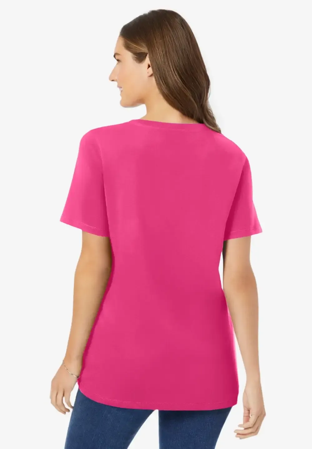 Perfect Short-Sleeve V-Neck Tee