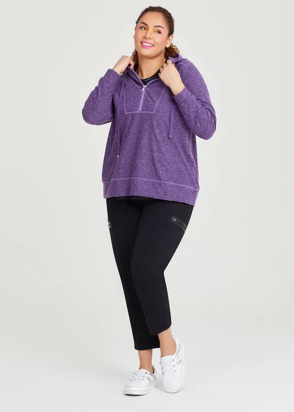 Brushed Tech Half Zip Top