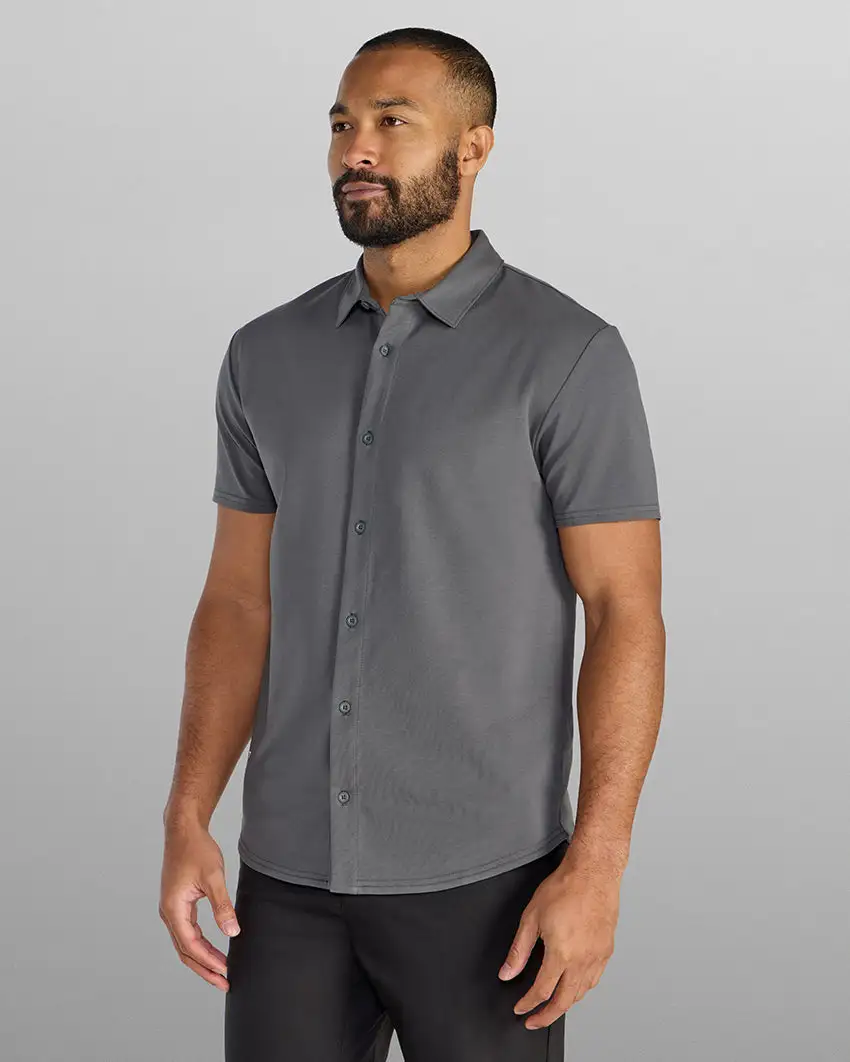 Lux Short Sleeve Button Down