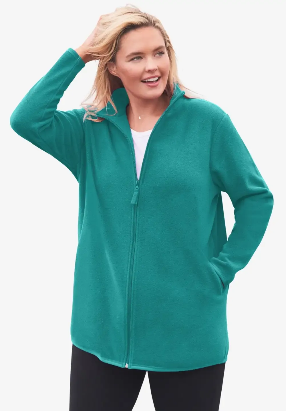 Zip-Front Microfleece Jacket