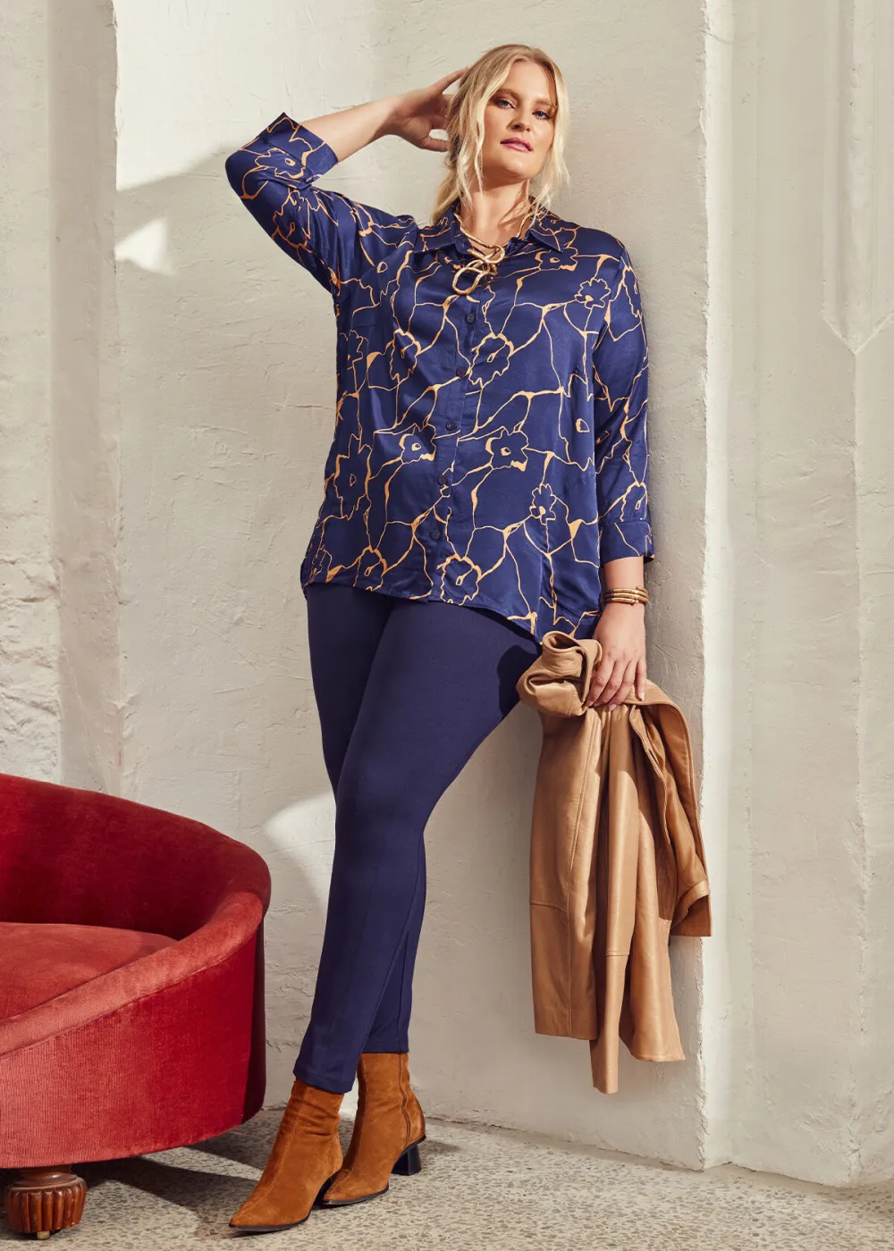 Satin Bloom Shirt