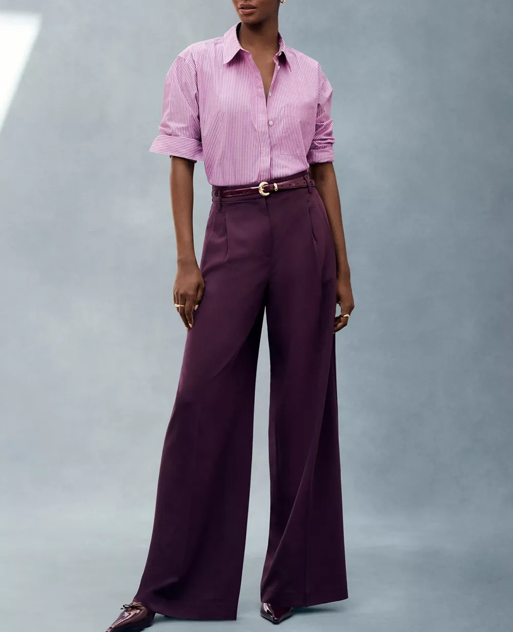 The Pleated Wide-Leg Pant