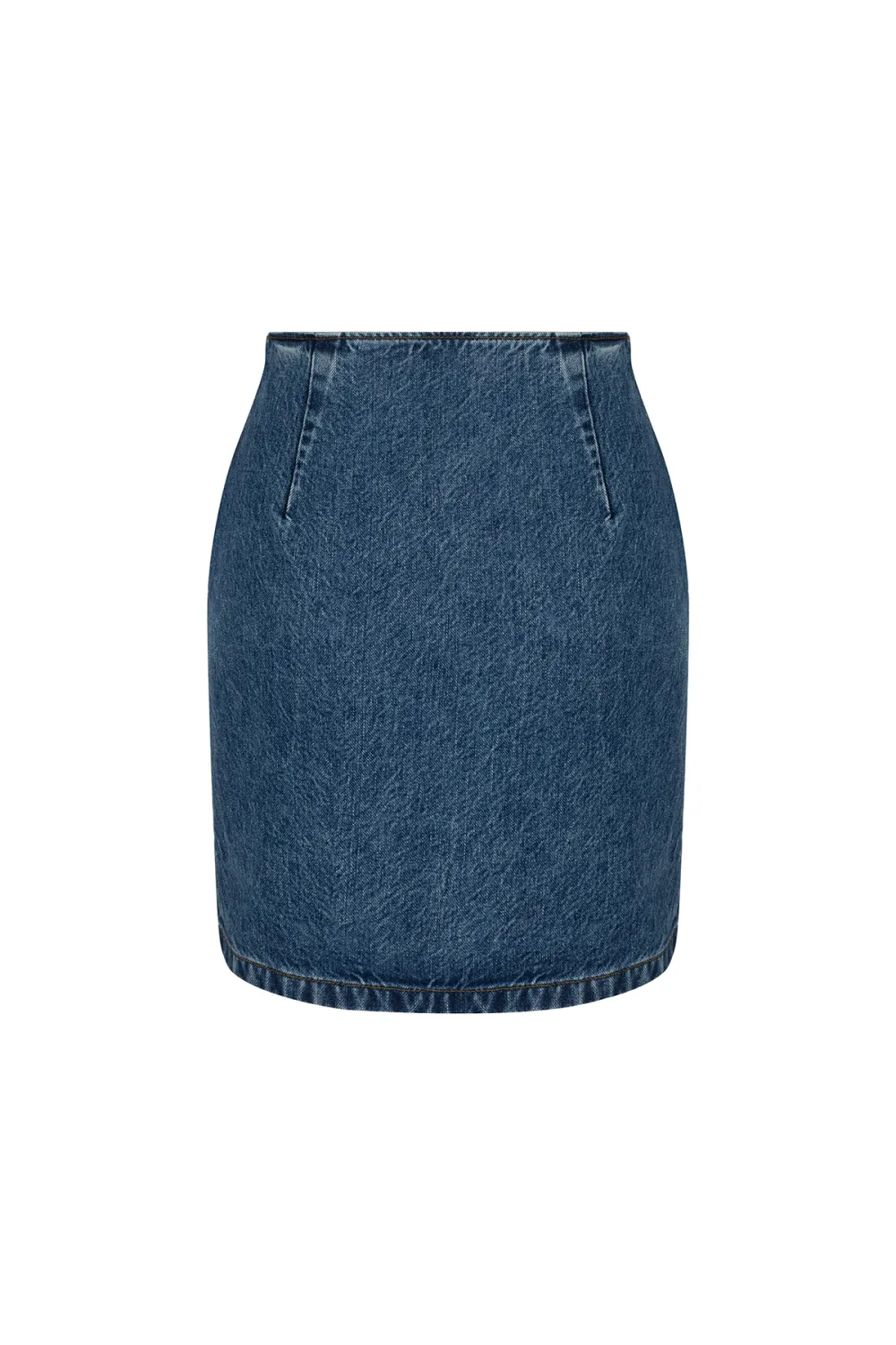 Denim Skirt-Deep Blue