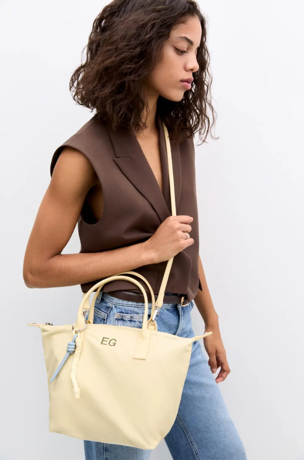 Mini shopper nylon adorno