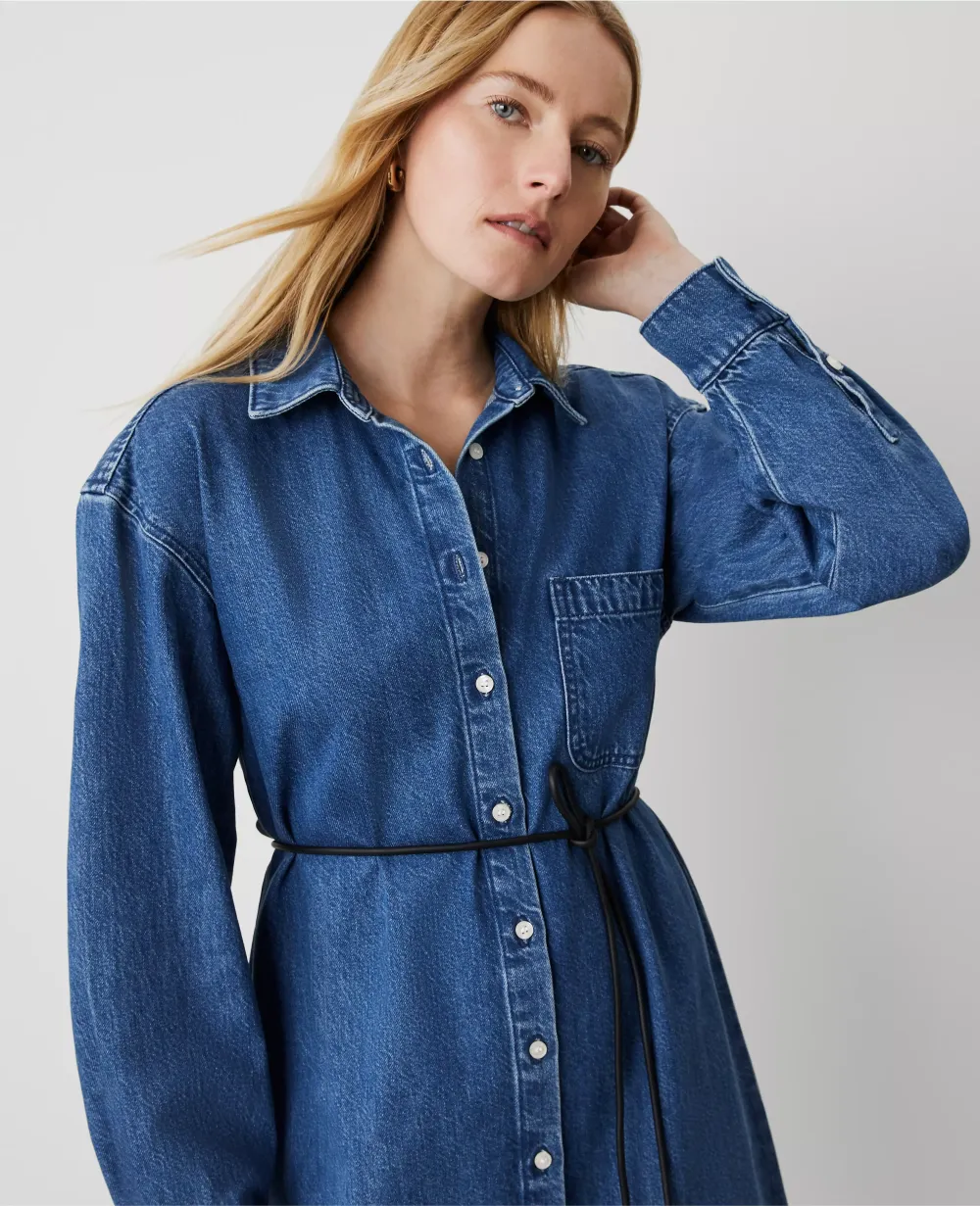 Denim Shirtdress