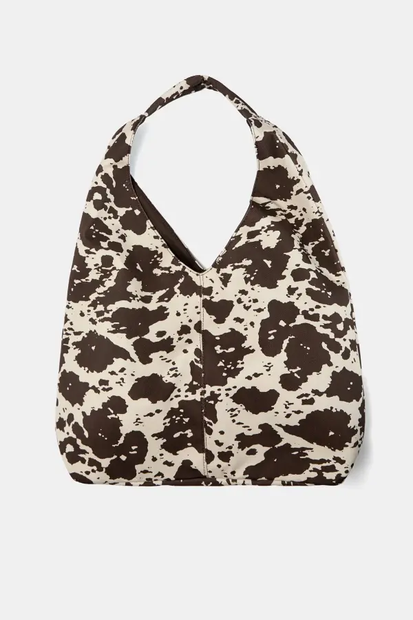 Bolso shopper canvas animal print