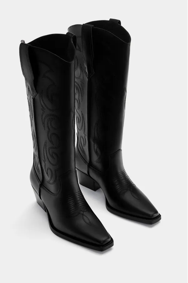 Botas cowboy pespuntes