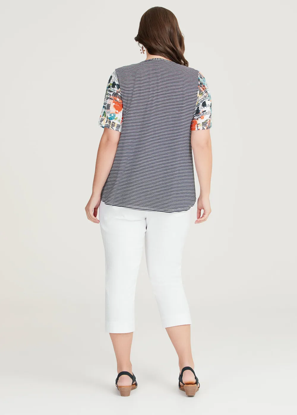 Bamboo Abstract Stripe Top
