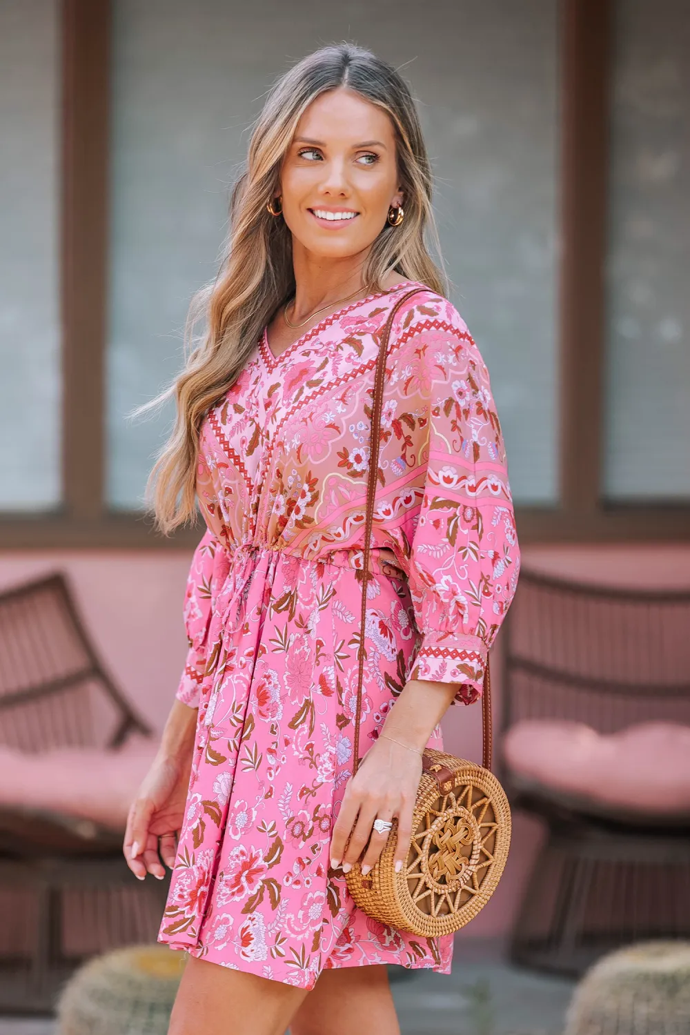Mystic Paisley Mini Dress