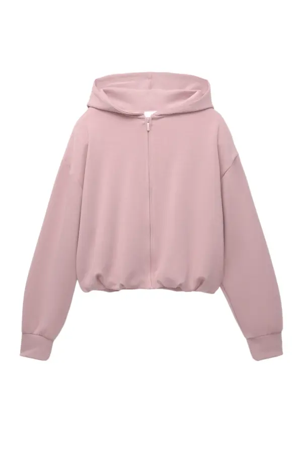 Sudadera capucha cremallera