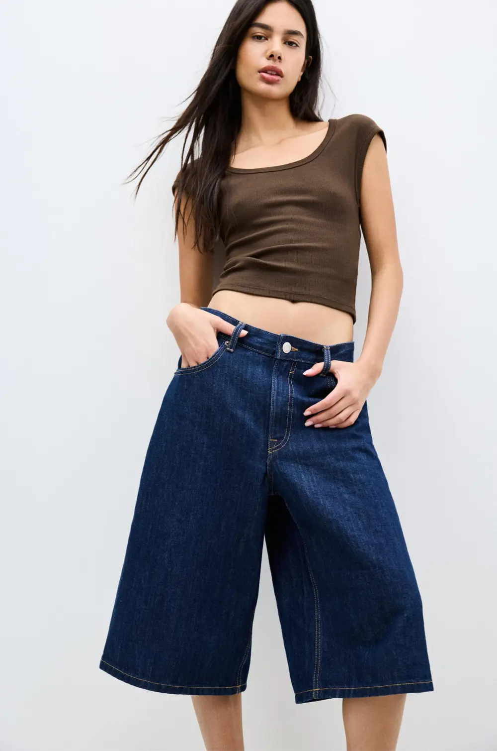 Ribbed short sleeve T-shirt