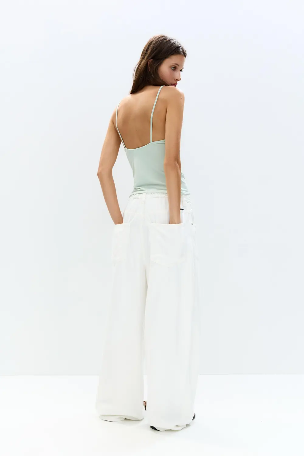 Asymmetric camisole top