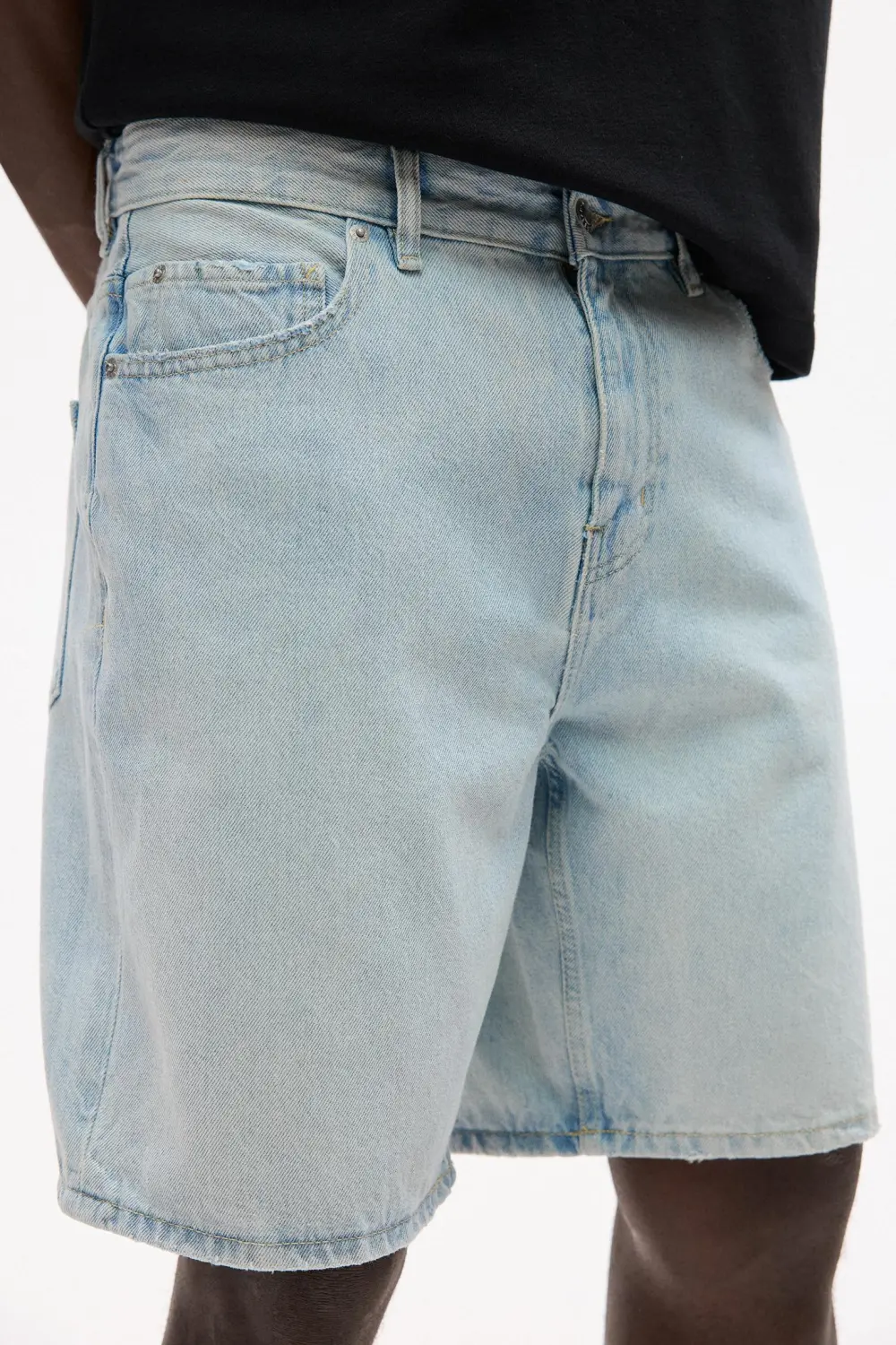 Standard denim Bermuda shorts