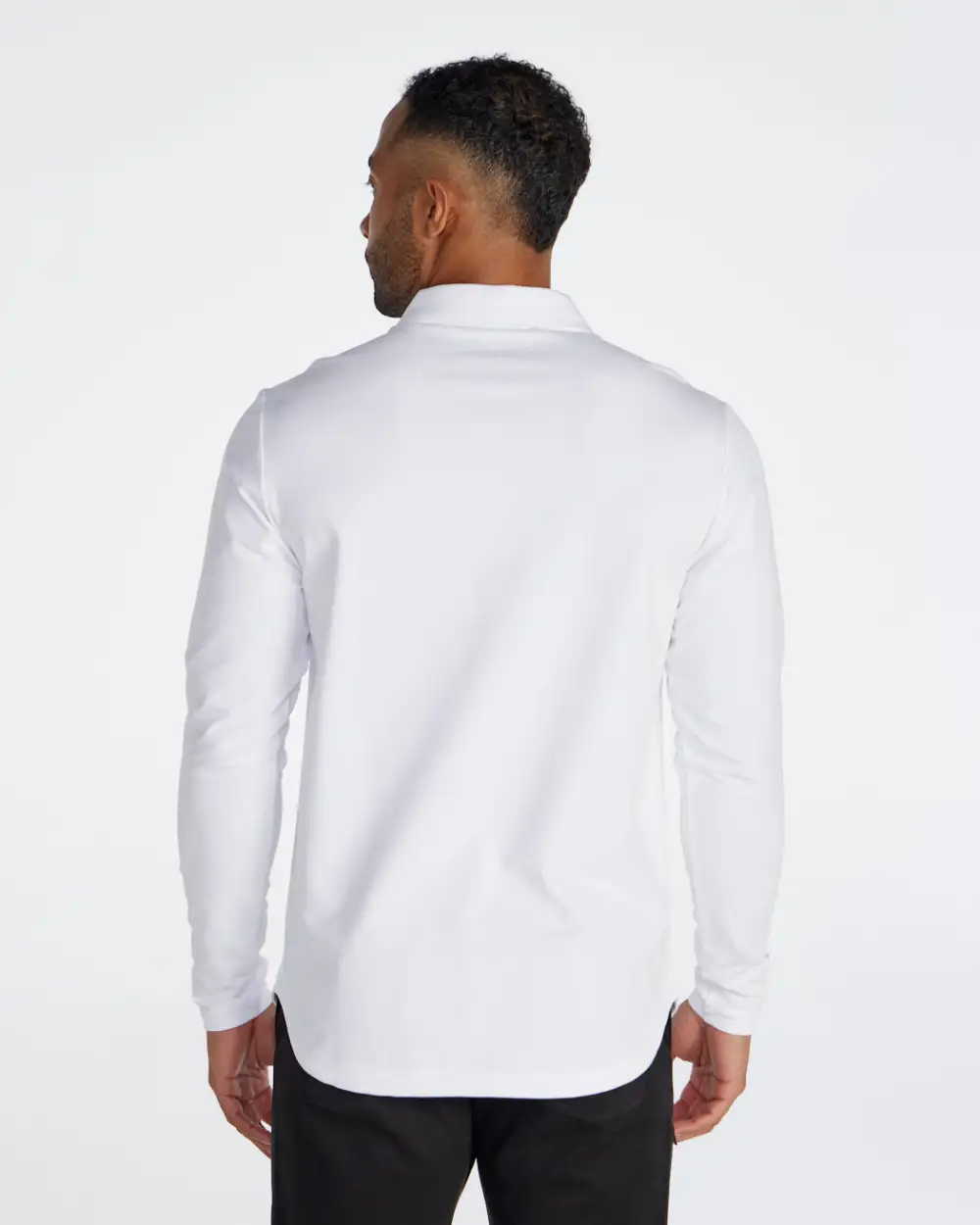 Lux Long Sleeve Zip Polo